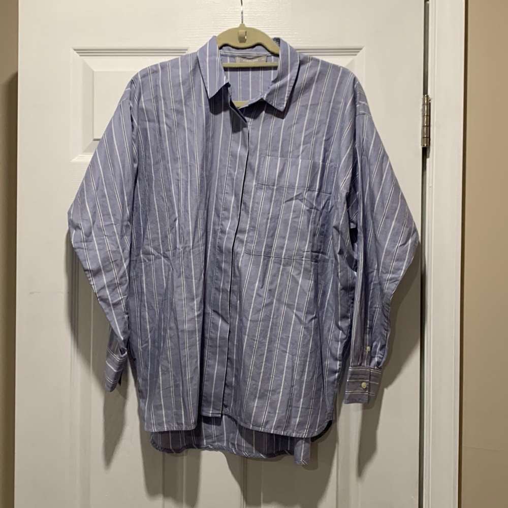 Everlane Oversized Silky Cotton Shirt